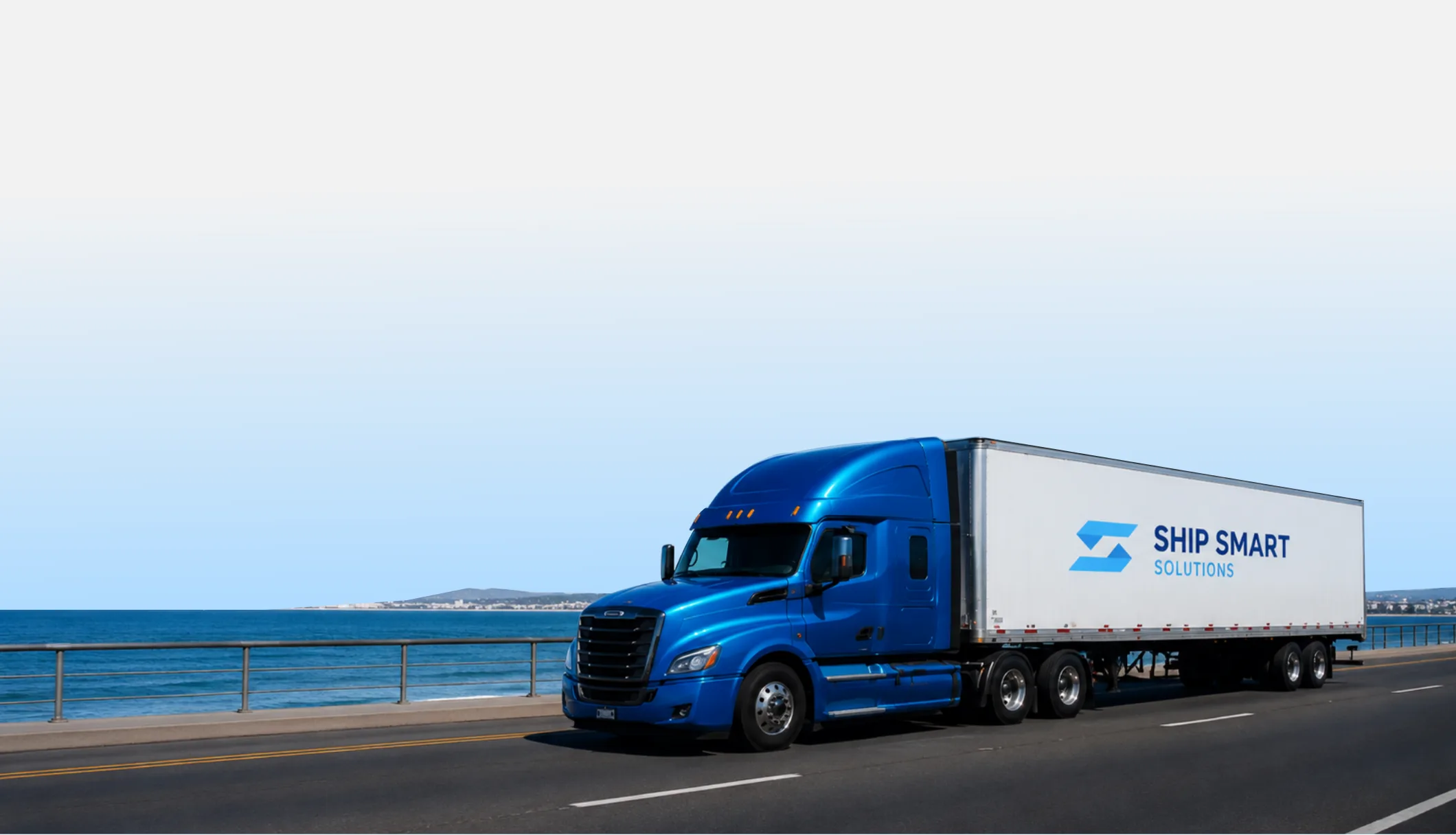 Ship Smart Solutions truck transporting freight